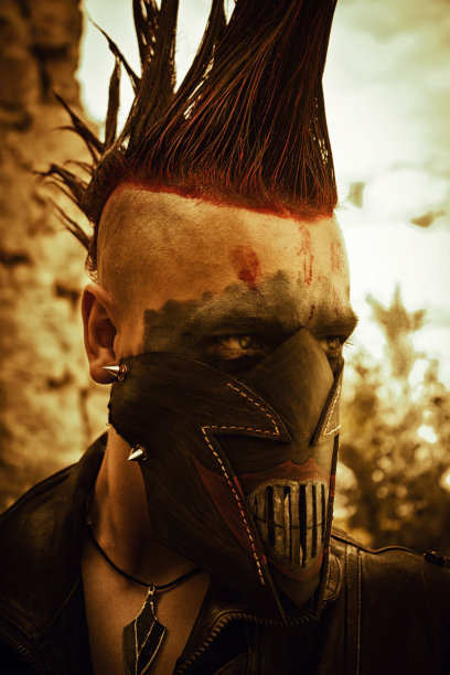 莫霍克发型的袭击者图片下载