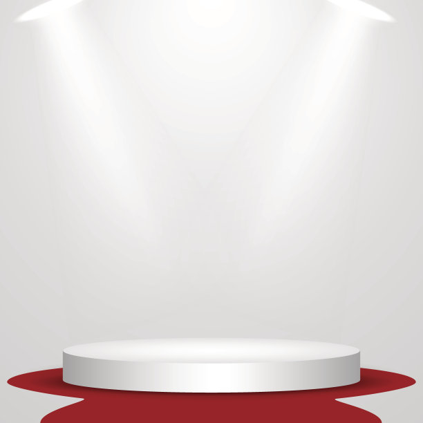 星光熠熠的节日舞台和红地毯素材图片