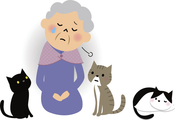 感到孤独的老年人图片下载