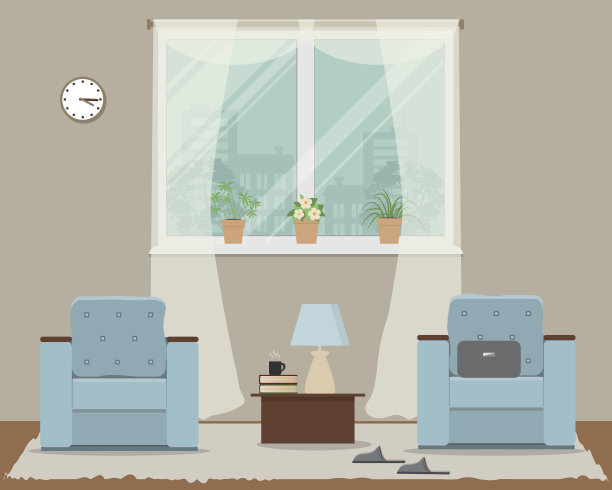 米色的客厅图片下载