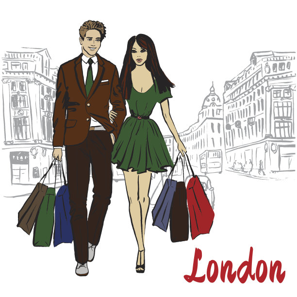 拿着购物袋的女人图片下载