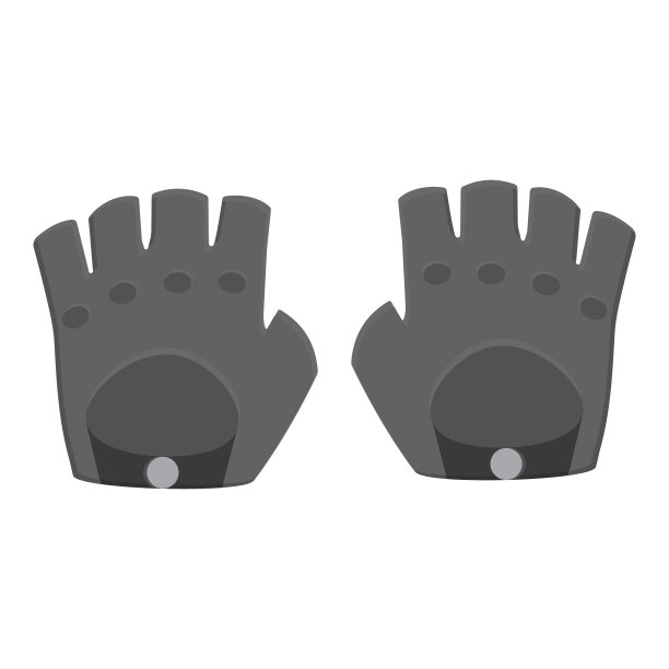 皮革手套的矢量插图图标为网络和移动图片下载