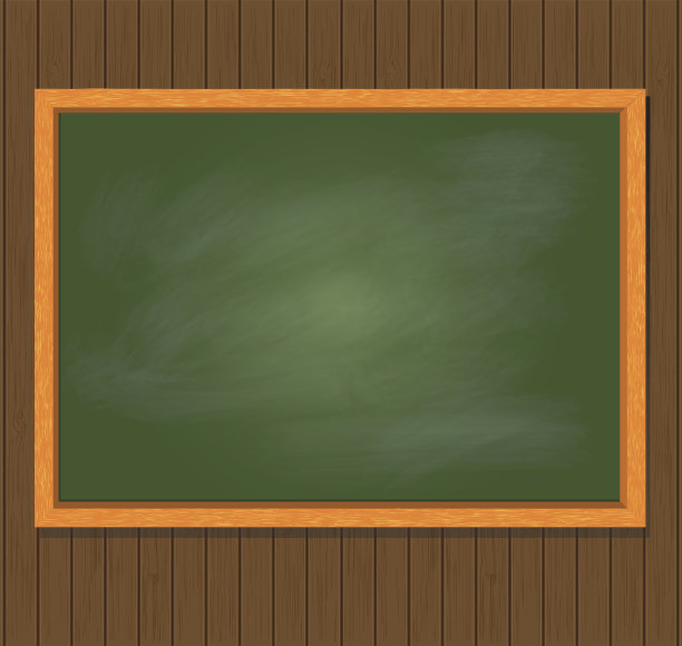 绿板上的棕色木制背景。矢量图图片下载