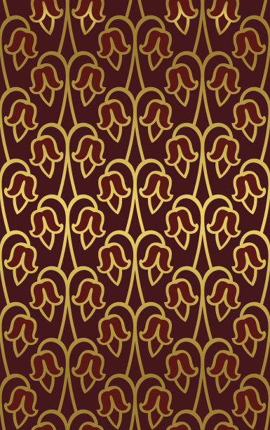 抽象的花卉装饰。素材图片