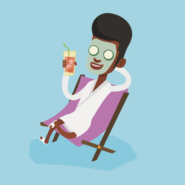 男人在美容院做美容图片下载