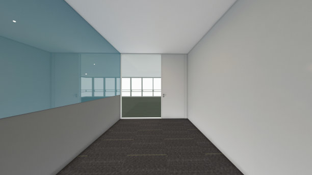 现代空房间，3d渲染室内设计，模拟插图图片下载
