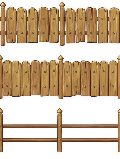 木围栏设置图片下载