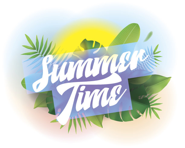 夏天的时间。矢量背景海报和横幅。图片下载