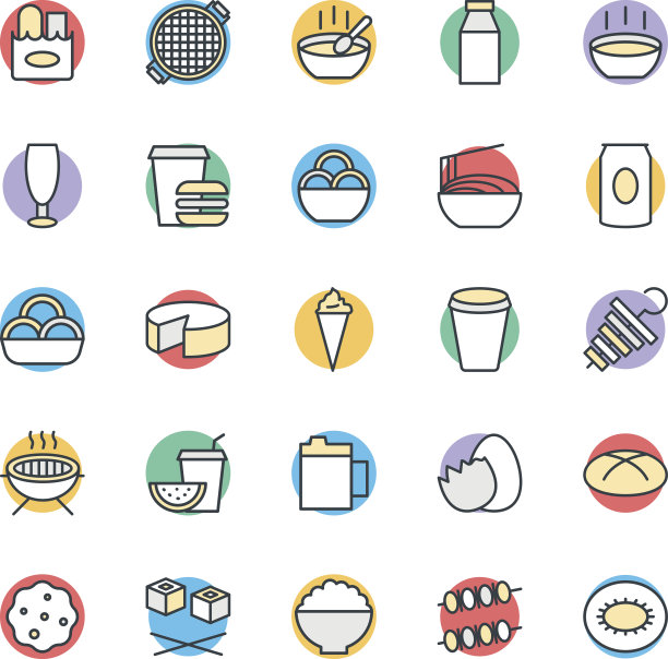 食物冷却矢量图标10图片下载