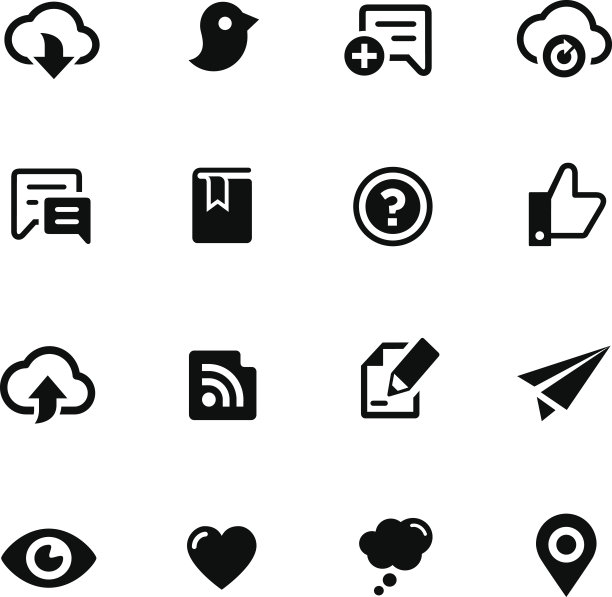 社交分享//黑色系列图片下载