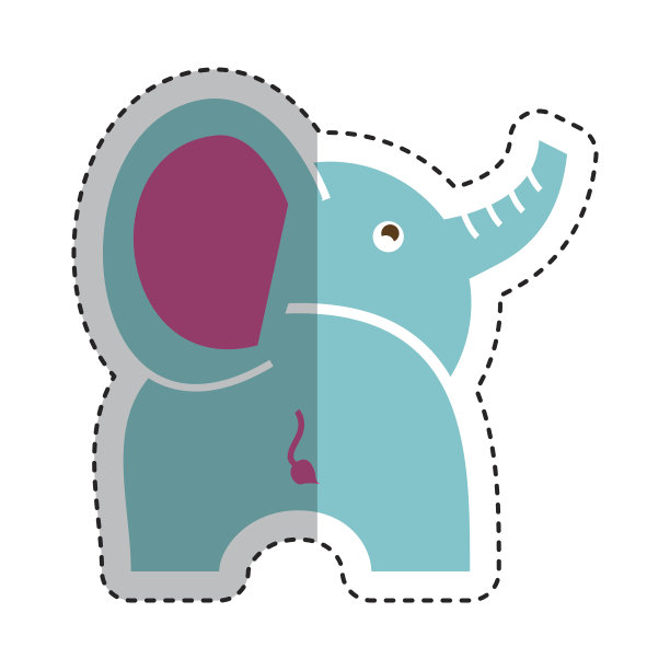 可爱的小象图标图片下载