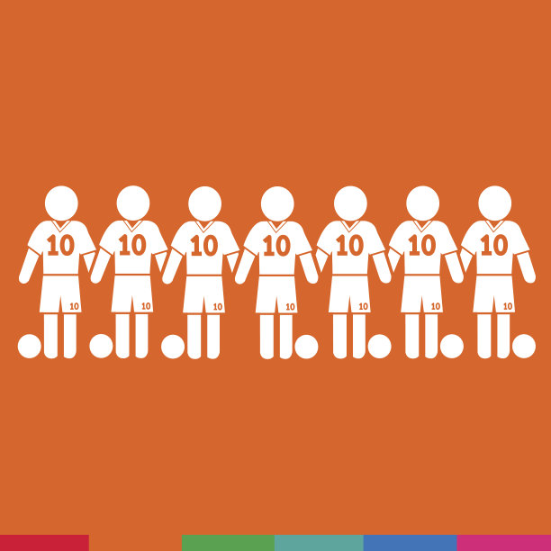 足球足球运动员图标插图设计图片下载