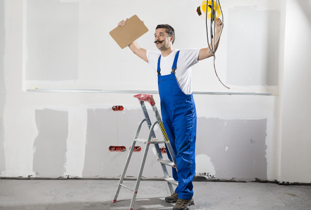 建筑工人与剪贴板图片下载