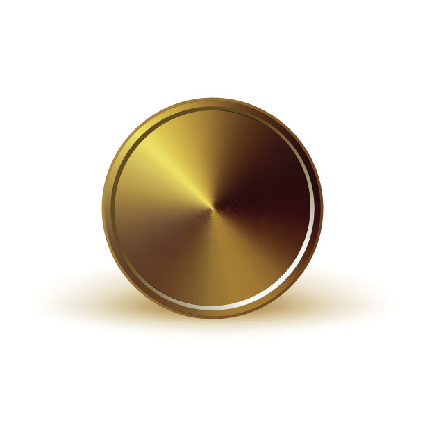 硬币白底孤立物体抽象图片下载