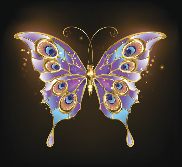 金蝴蝶孔雀图片下载