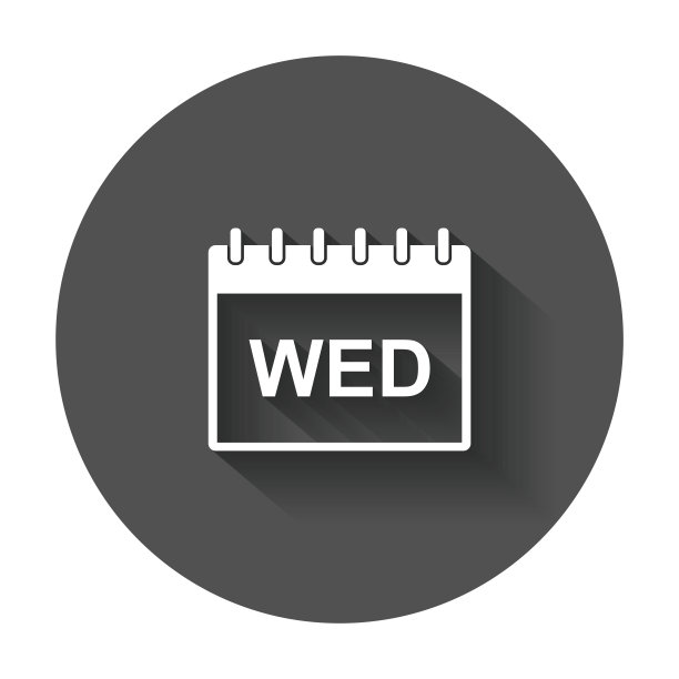 星期三日历页象形图图标图片下载