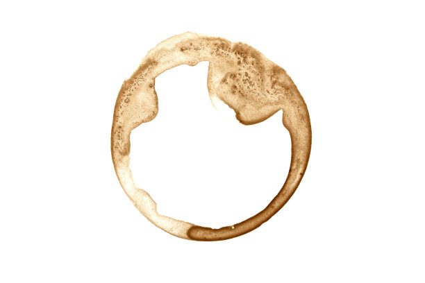 咖啡污渍-孤立的照片图片下载