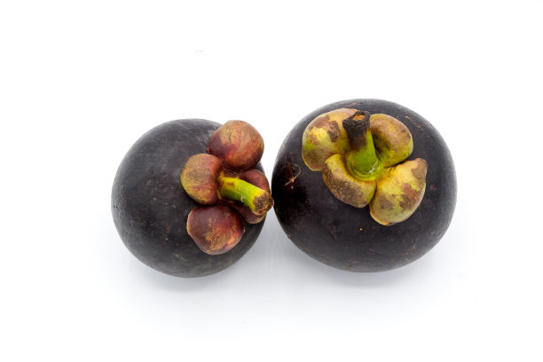 山竹以白色为背景，山竹孤立图片下载