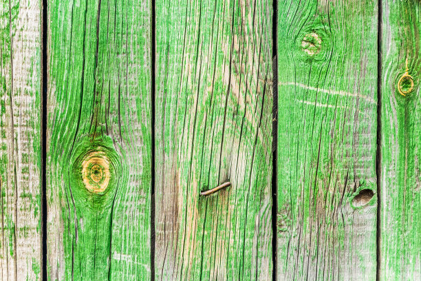 旧木板漆成绿色。背景板。图片下载