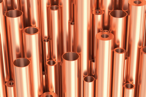 许多不同的铜管行业背景图片下载