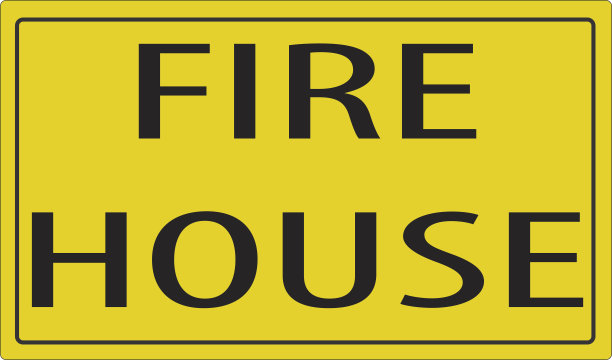 消防站路标。警告标志说明。图片下载