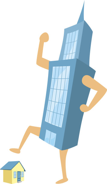 建筑踩小房子图片下载