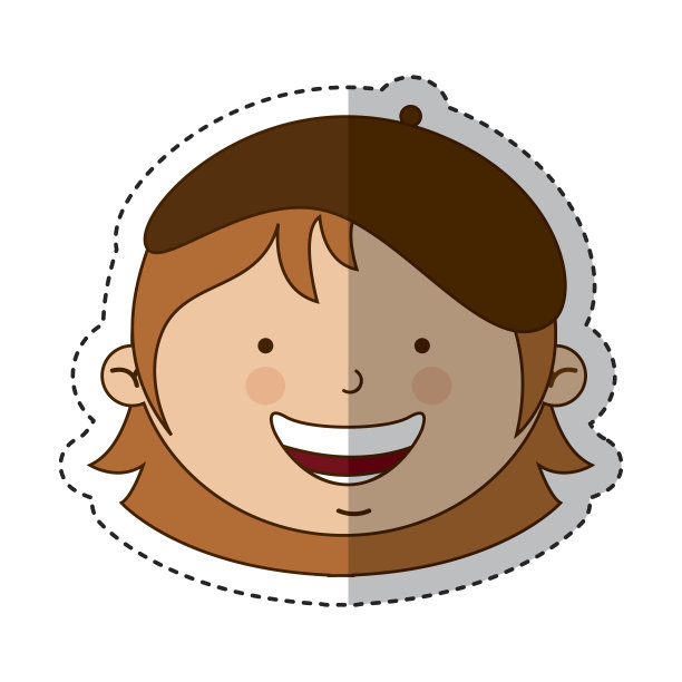 法国小女孩性格图片下载