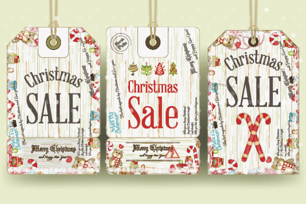 圣诞节销售标签图片下载