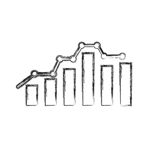 条形统计数据隔离图标图片下载