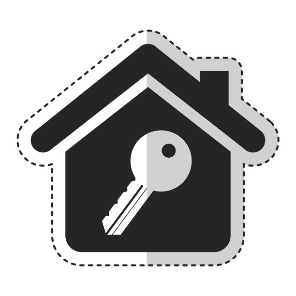 房屋保险孤立图标图片下载