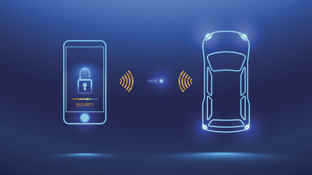 智能汽车安全系统素材图片