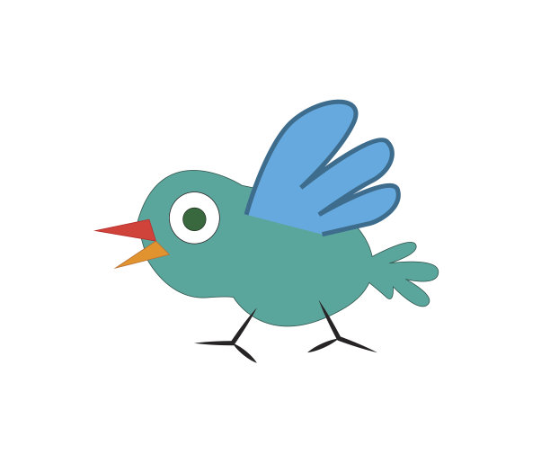 可爱的卡通鸟图片下载