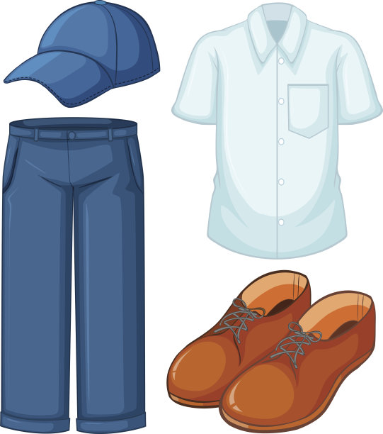 白色衬衫和蓝色牛仔裤图片下载