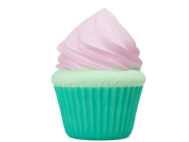 多色纸杯孤立在白色背景。三维渲染图片下载