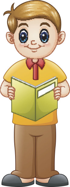 学生漫画在读一本书图片下载