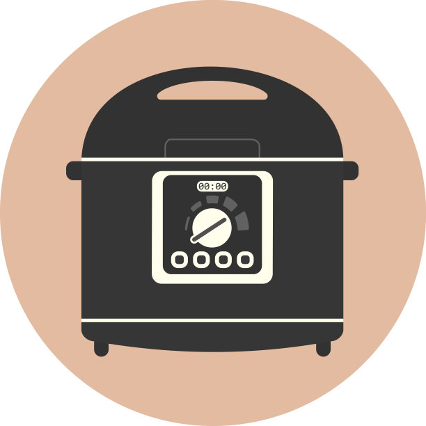 平底厨房多锅机图标，炖锅图片下载