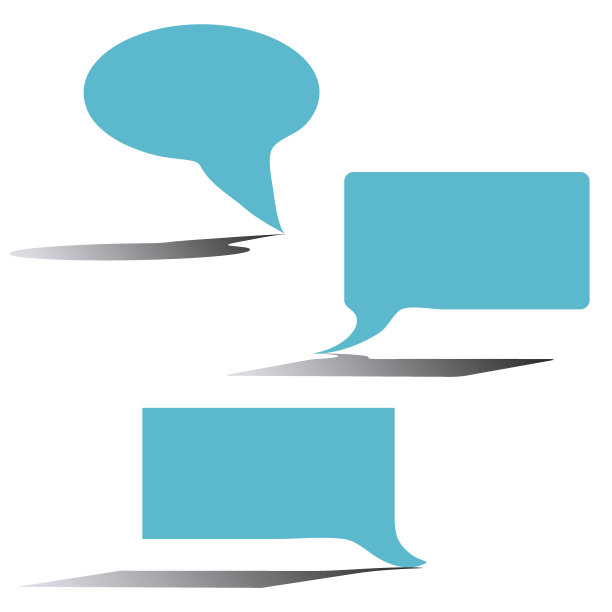 演讲气泡图标素材图片