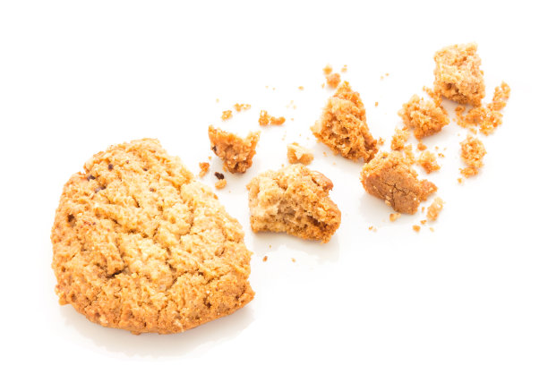 白色背景上自制的饼干素材图片