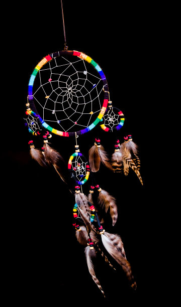 羽毛移动红印第安风格摇摆风吹图片下载