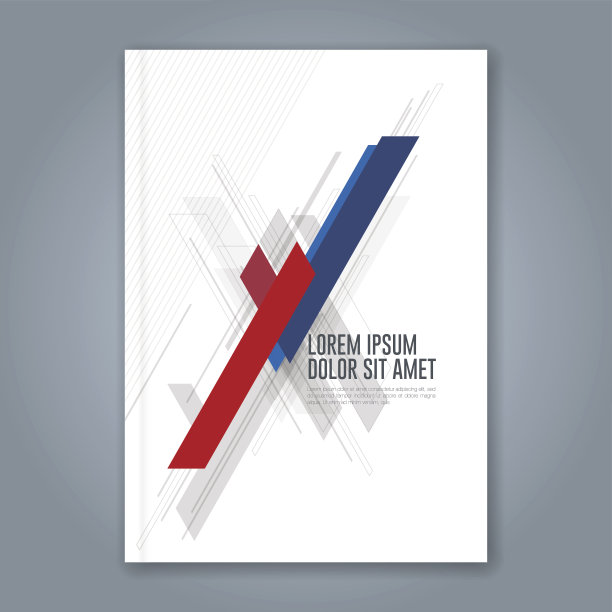 抽象最小的几何背景为商业年度报告书封面小册子传单海报素材图片