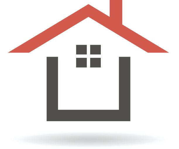 红屋顶房子图标设计图片下载