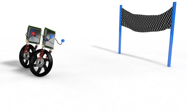 Cpu竞争概念上的白色，3d渲染图片下载