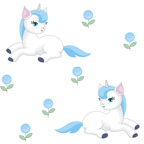 玫瑰和独角兽图片下载