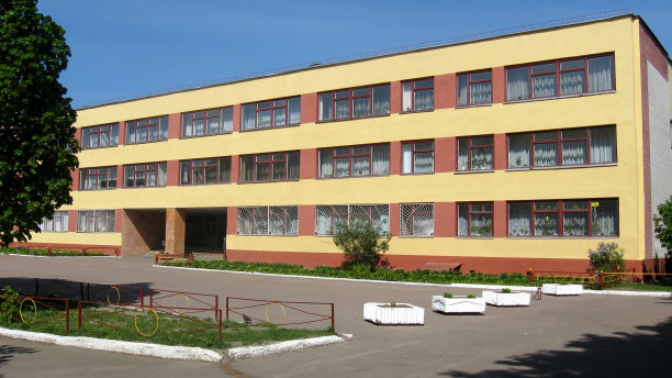 现代化学校的建筑图片下载