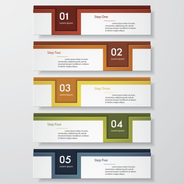 设计干净的数字横幅模板。向量。图片下载