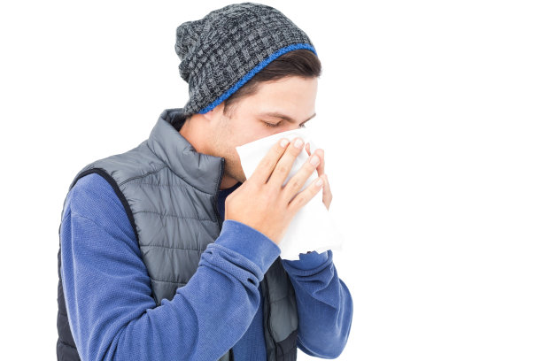 男人在擤鼻涕图片下载