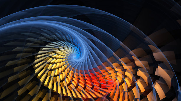 用于创意设计的抽象分形插图图片下载