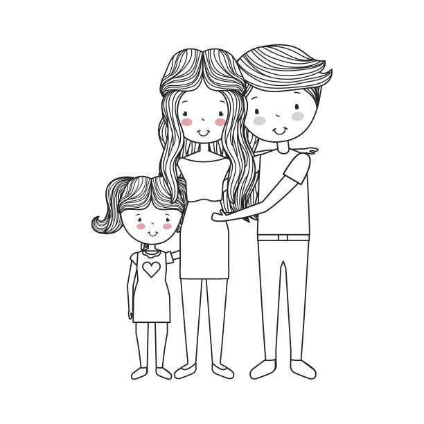 已婚夫妇育有女儿图片下载