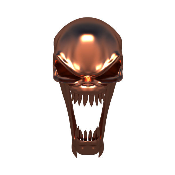 金属的头骨图片下载