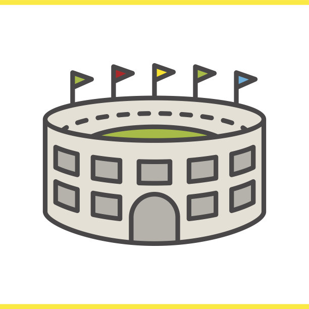 体育馆建筑图标图片下载